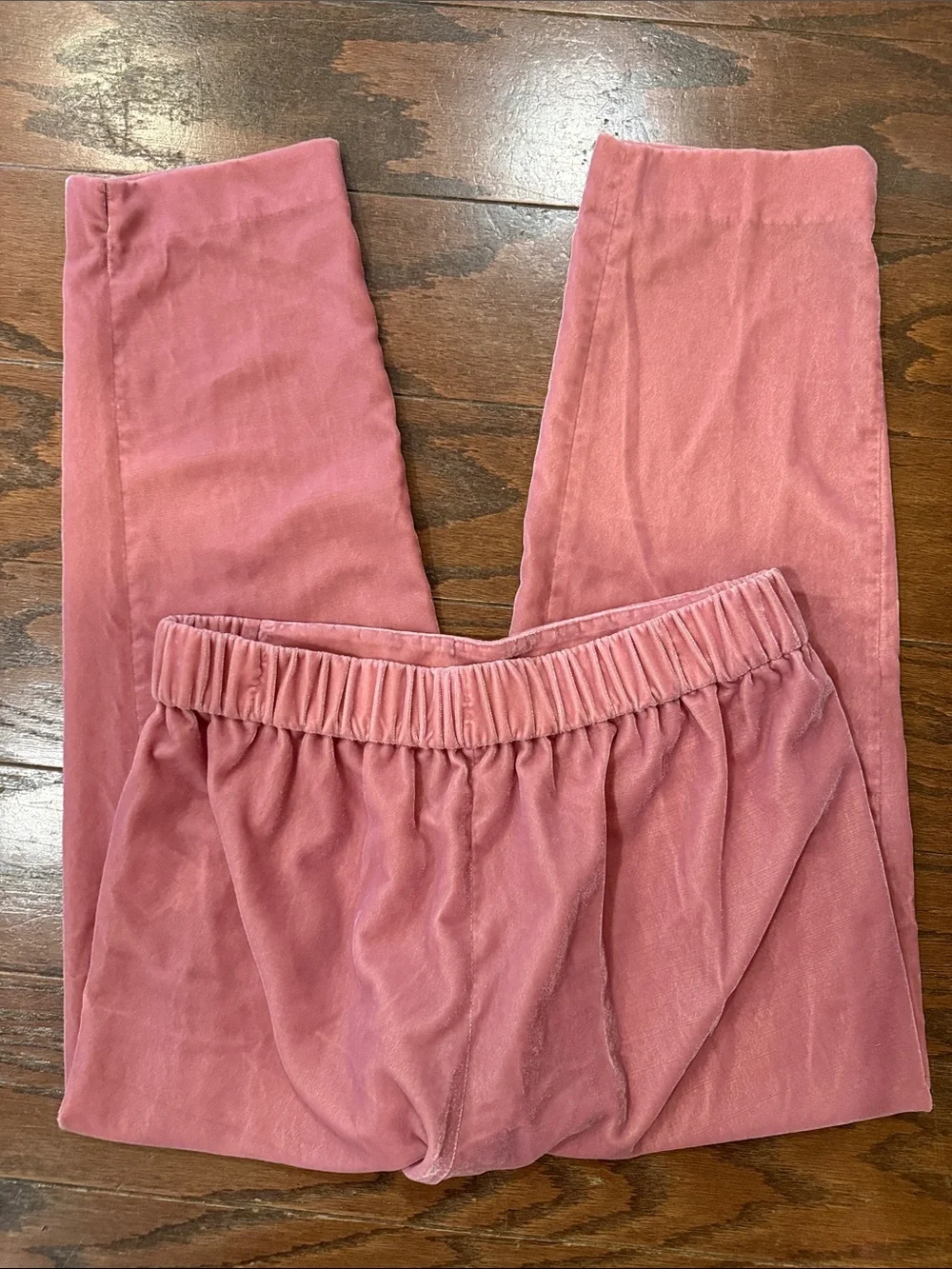 J Crew easy velvet pull on pants, size 6